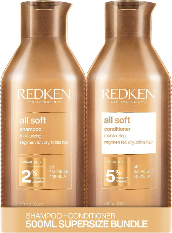 Redken All Soft Shampoo and Conditioner 500Ml